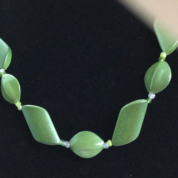 Hand crafted statement acrylic necklace.   NWOT - Picture 2 of 3